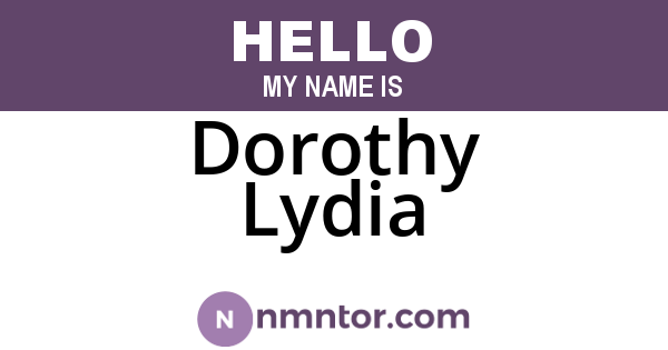 Dorothy Lydia
