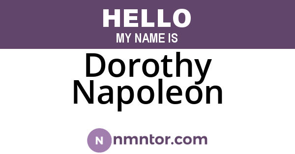 Dorothy Napoleon