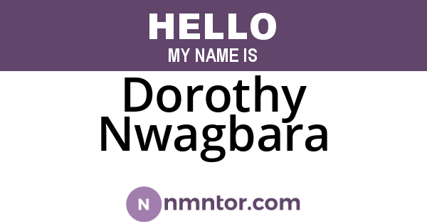 Dorothy Nwagbara