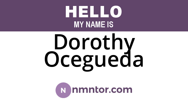 Dorothy Ocegueda