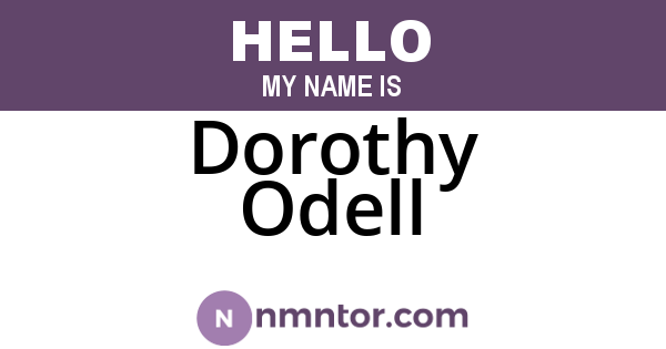 Dorothy Odell