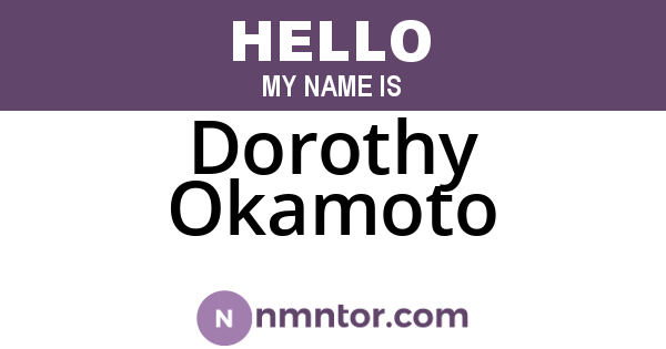 Dorothy Okamoto