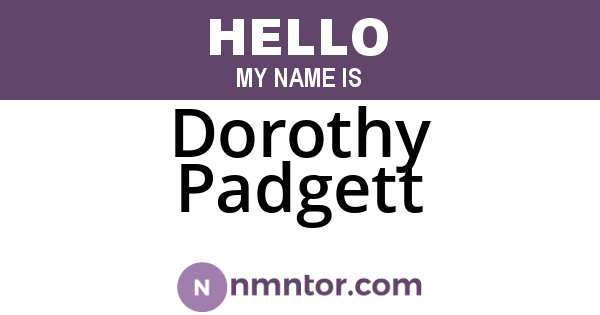 Dorothy Padgett