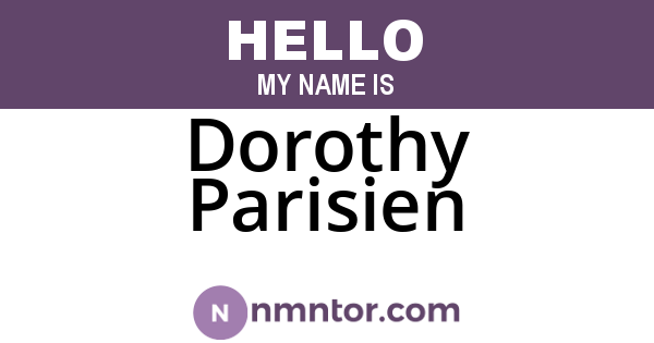 Dorothy Parisien