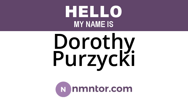 Dorothy Purzycki