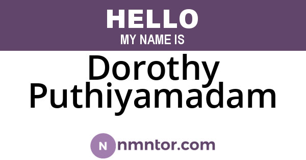 Dorothy Puthiyamadam