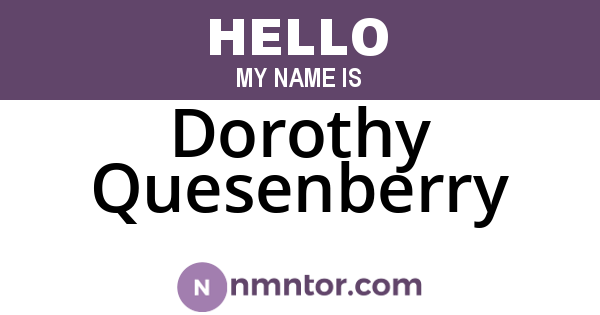 Dorothy Quesenberry
