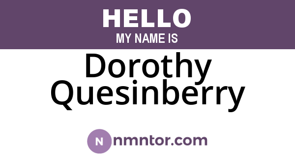Dorothy Quesinberry