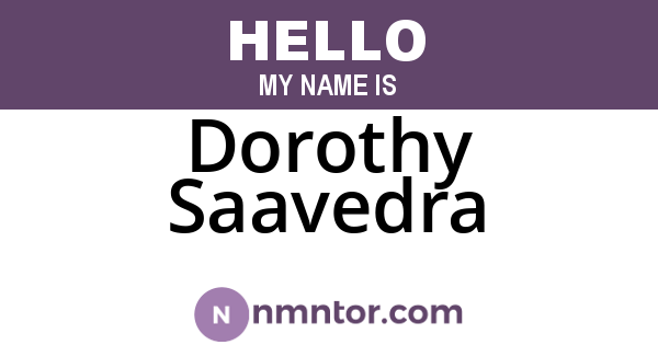 Dorothy Saavedra