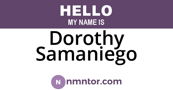 Dorothy Samaniego