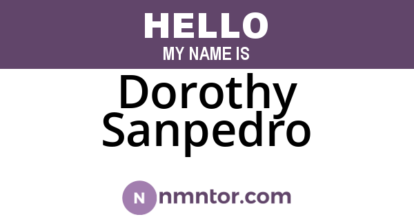 Dorothy Sanpedro