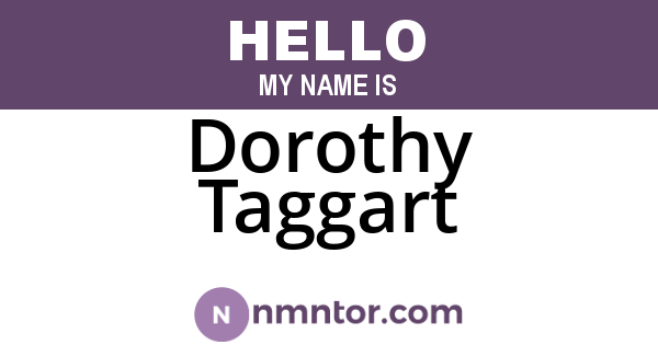Dorothy Taggart