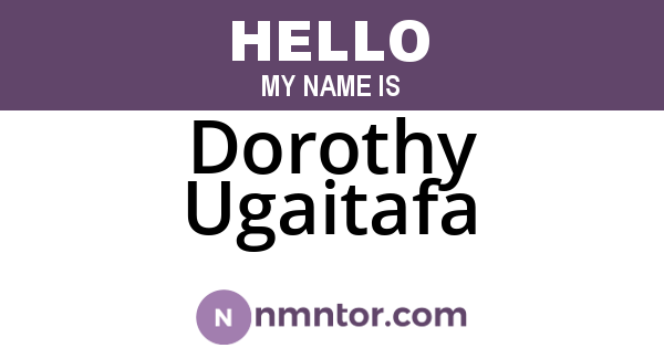 Dorothy Ugaitafa