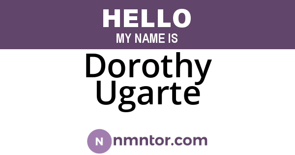 Dorothy Ugarte