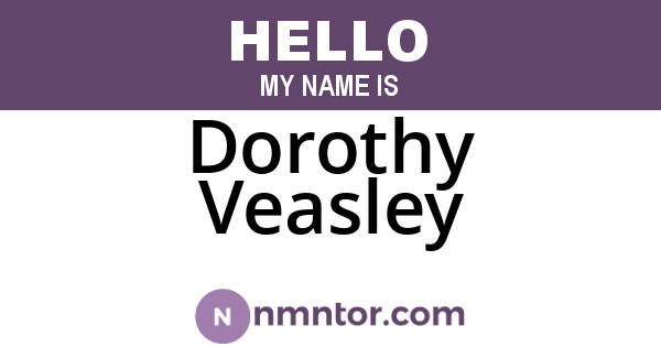 Dorothy Veasley