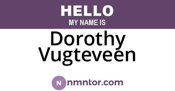 Dorothy Vugteveen