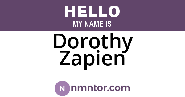 Dorothy Zapien