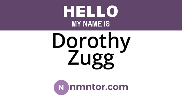 Dorothy Zugg
