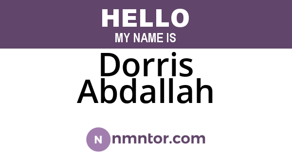 Dorris Abdallah