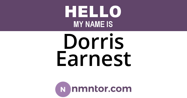 Dorris Earnest