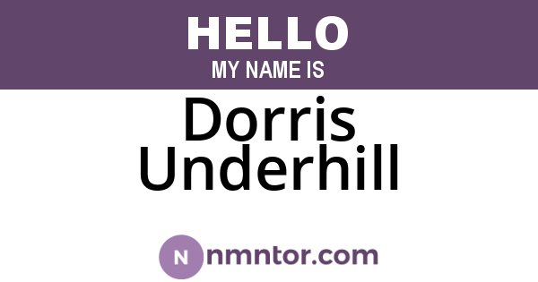 Dorris Underhill