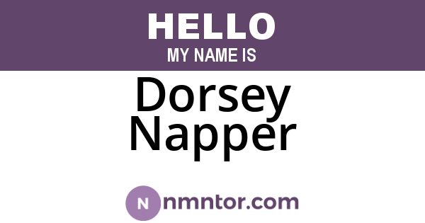 Dorsey Napper