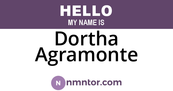 Dortha Agramonte