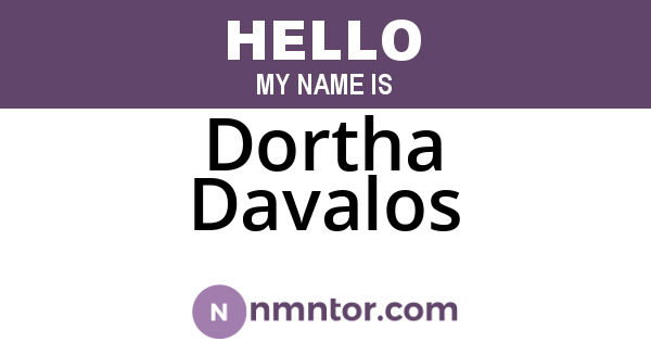 Dortha Davalos