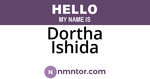 Dortha Ishida