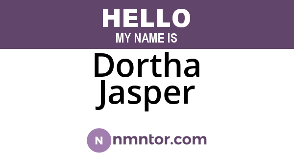 Dortha Jasper