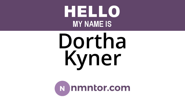 Dortha Kyner