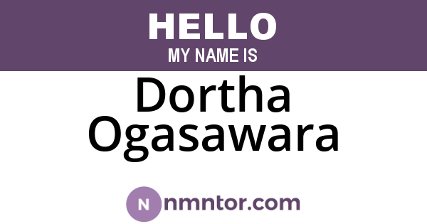 Dortha Ogasawara
