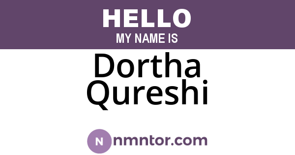 Dortha Qureshi