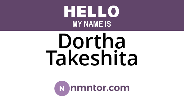 Dortha Takeshita