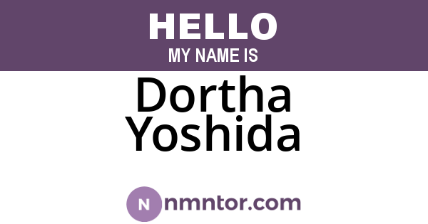 Dortha Yoshida