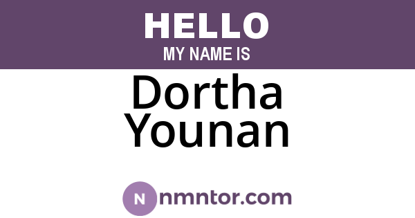 Dortha Younan