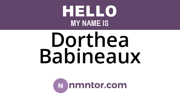 Dorthea Babineaux