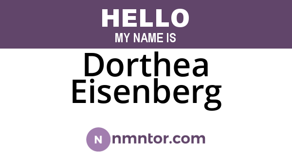 Dorthea Eisenberg