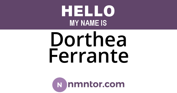 Dorthea Ferrante
