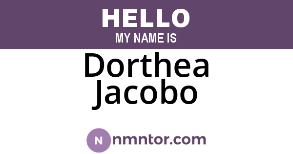 Dorthea Jacobo