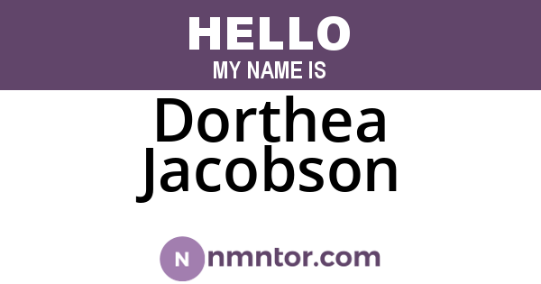 Dorthea Jacobson