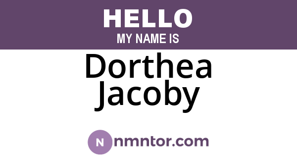 Dorthea Jacoby