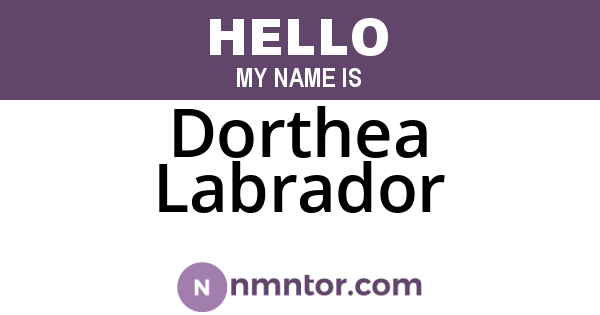 Dorthea Labrador