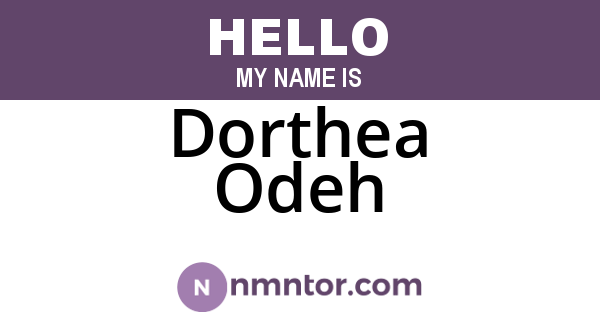 Dorthea Odeh
