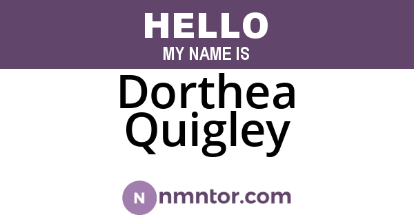 Dorthea Quigley