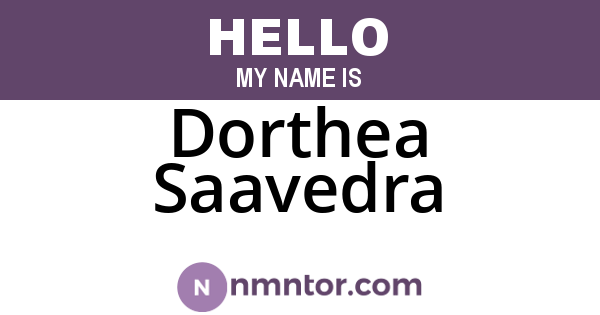 Dorthea Saavedra