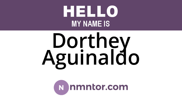 Dorthey Aguinaldo