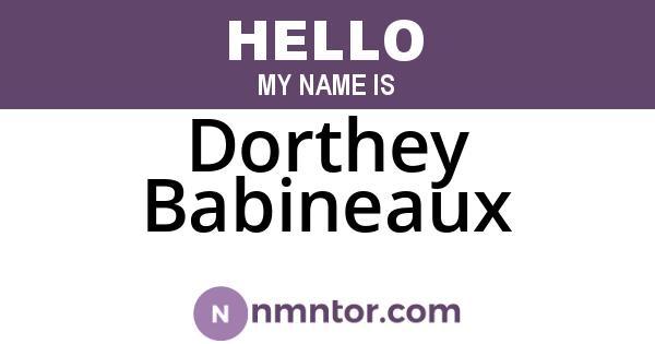 Dorthey Babineaux