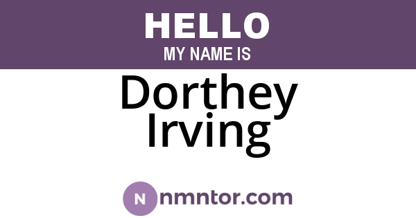 Dorthey Irving