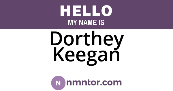 Dorthey Keegan